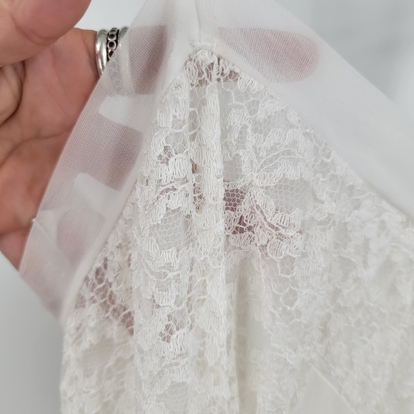 VINTAGE 1960s JOAN BROWNE Montgomery Ward Slip Dress Snow White Ivory - Picture 5 of 16